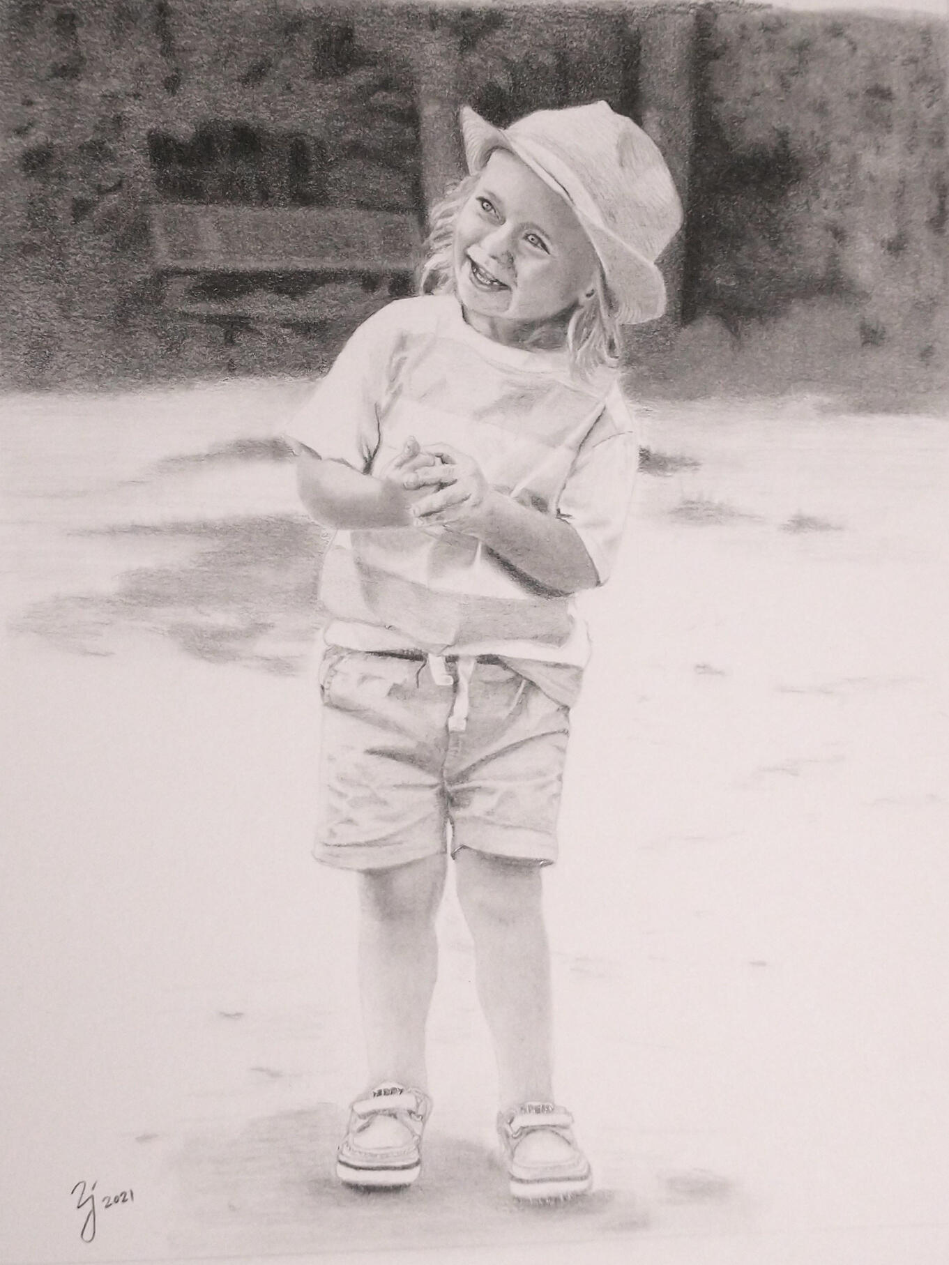 Boy wearing hat